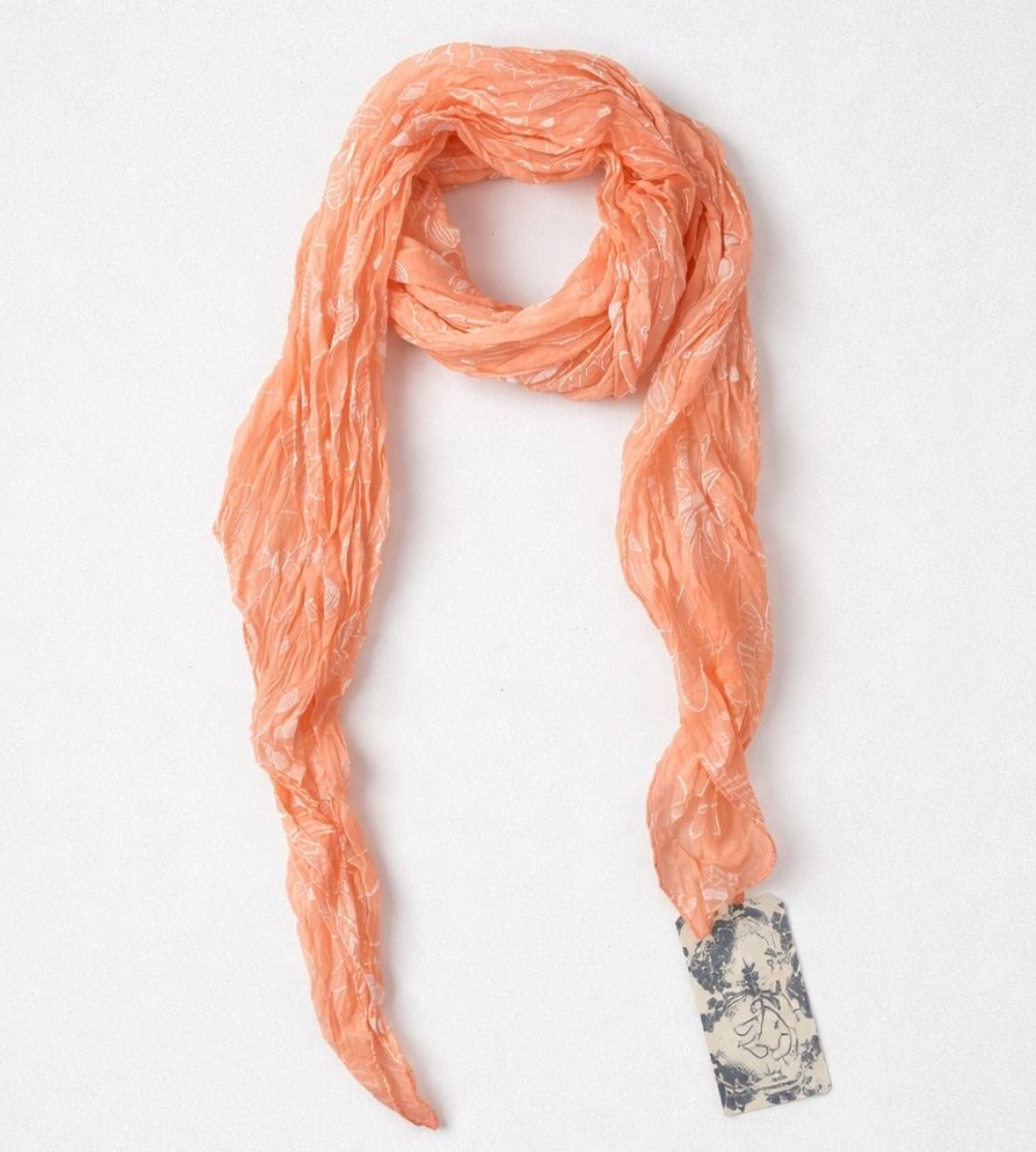 Foulard légère Driver Jeans abricot neuf