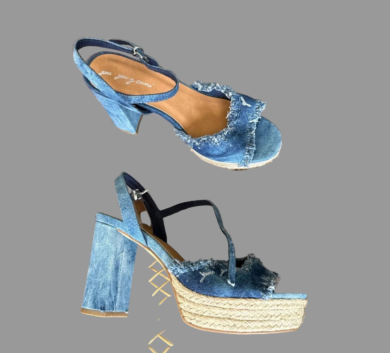 Sandales talons hauts taille 38 comme neuves