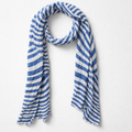 Echarpe d'été Esprit, rayures bleues et blanches, neuve