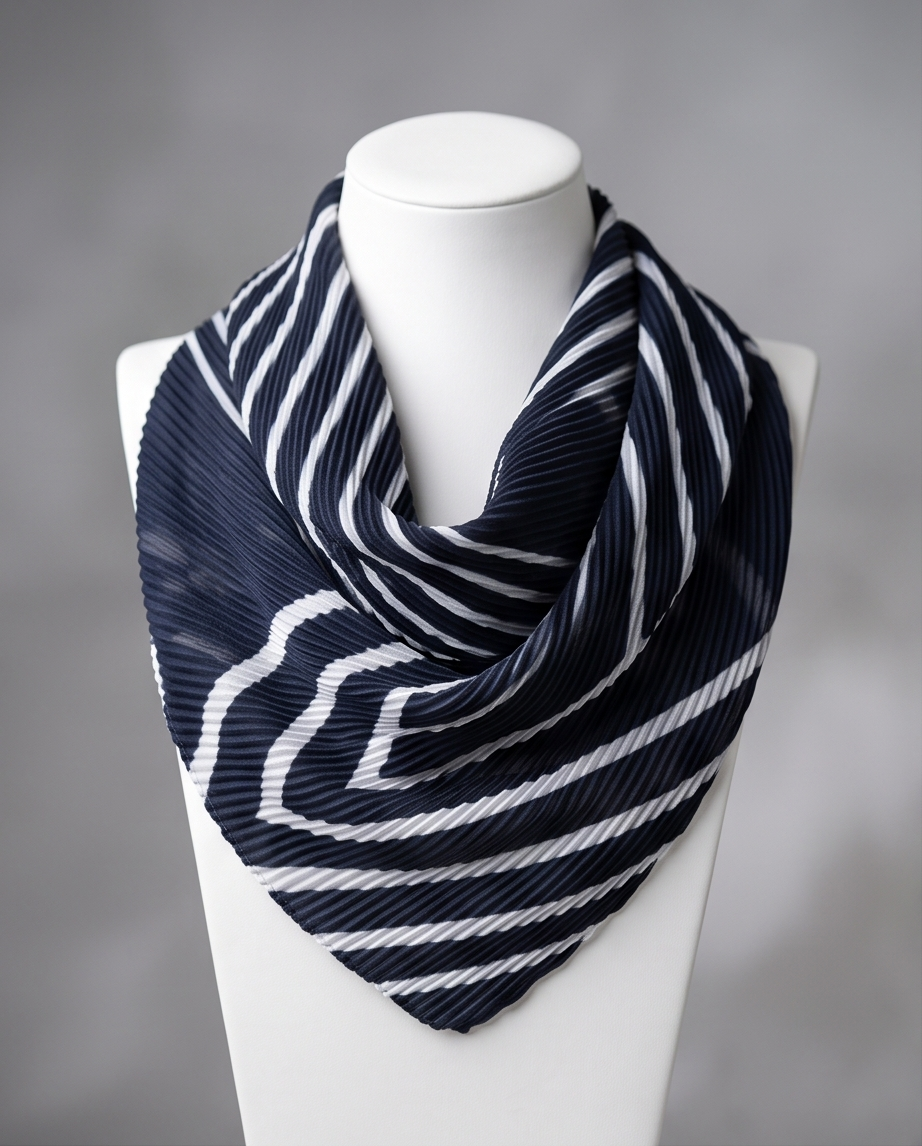 S.Oliver foulard bleu et blanc — neuf