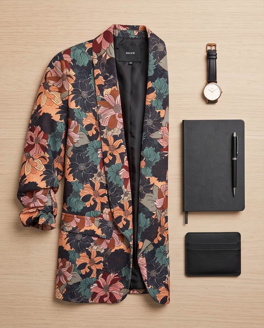 Blazer fleuri - très bon état - taille S/M