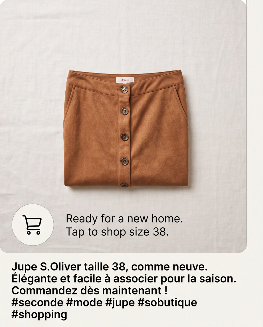 S.Oliver jupe — très bon état — taille 38