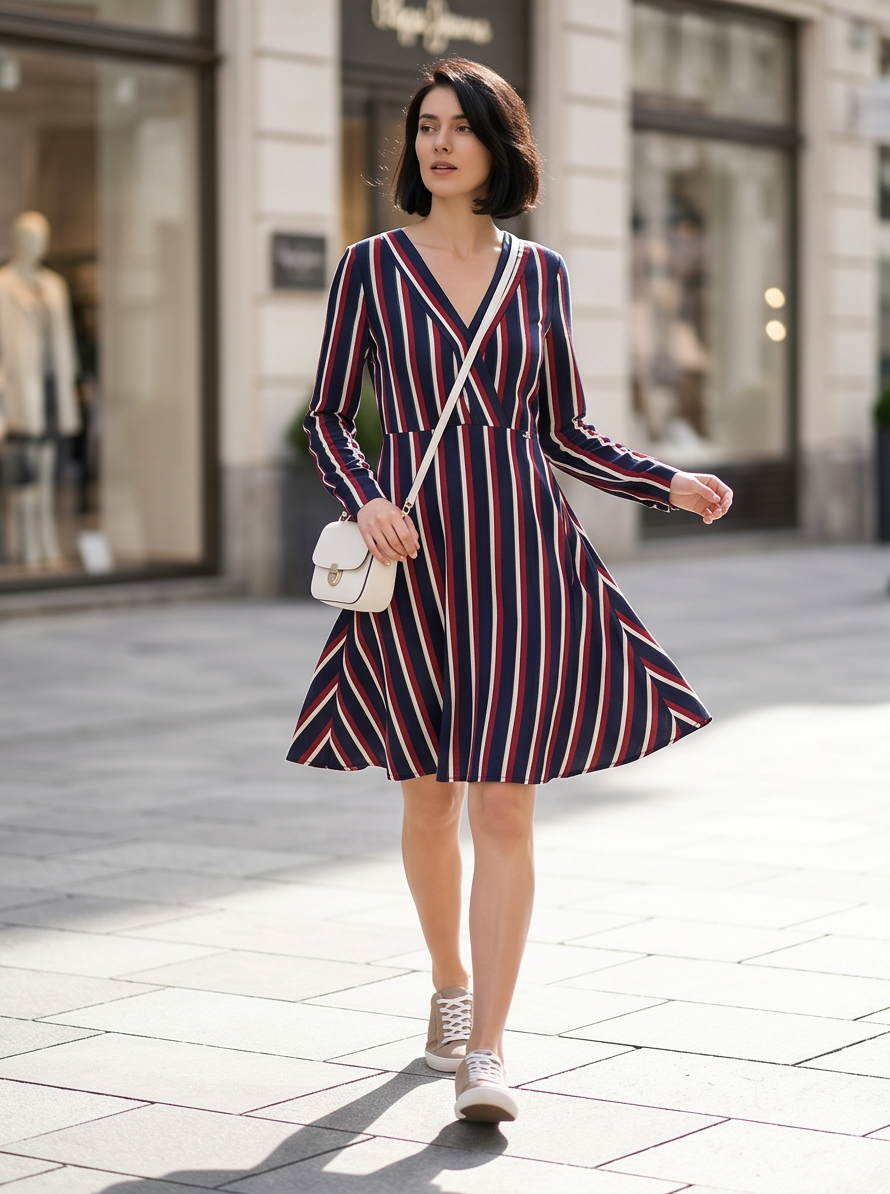 Pepe Jeans robe rayures - neuve - taille L / S