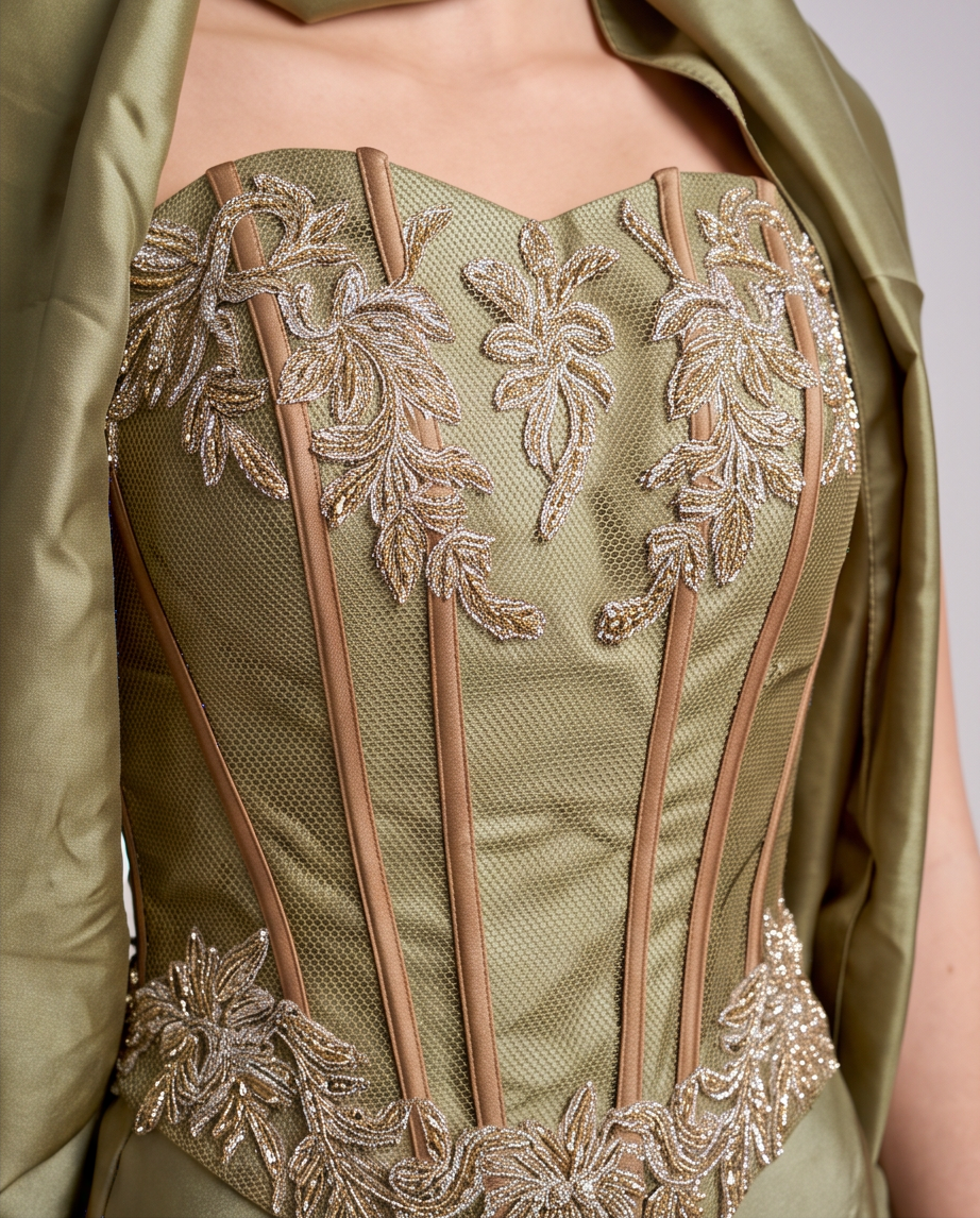 Robe exceptionnelle Dorée Jora Collection  — Taille 36