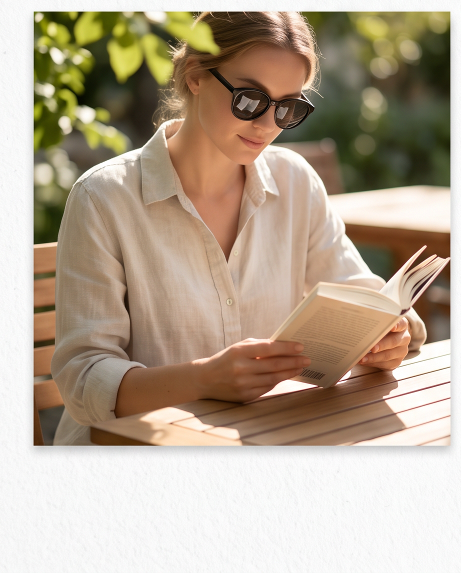 Lunettes de soleil avec double foyer correcteur pour la lecture noires  —  neuves