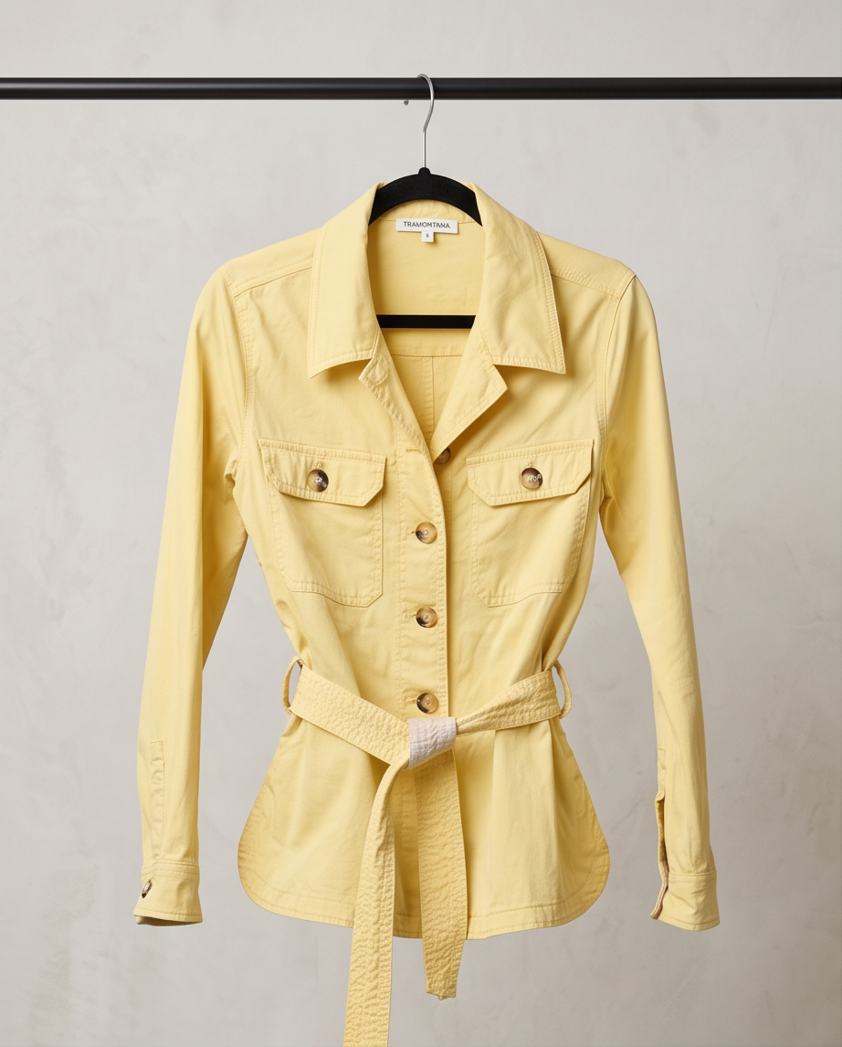 Veste Tramontana Jaune Pastel — Très Bon État — Taille S