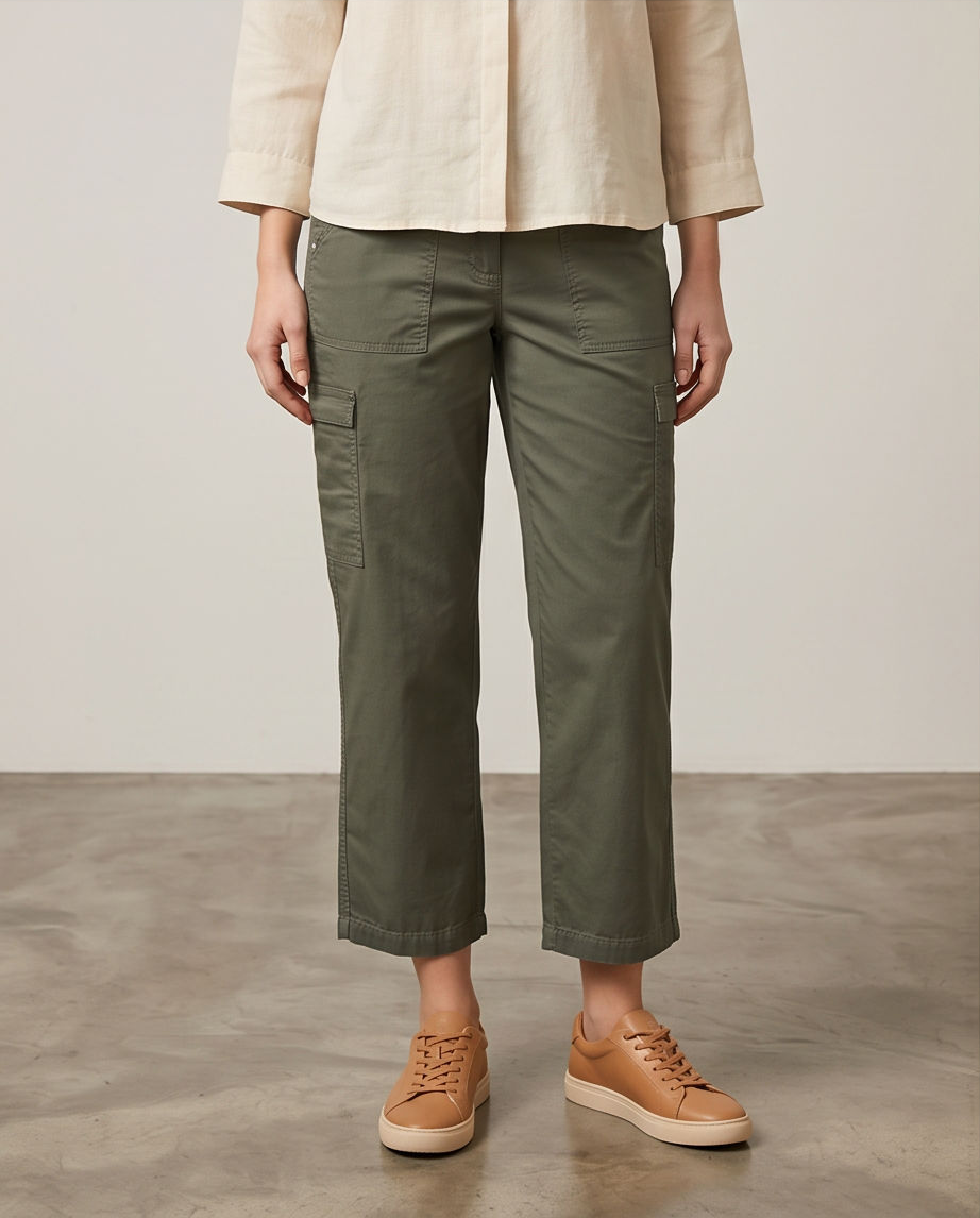 Pantalon Street One vert 7/8 — Neuf — Taille 36