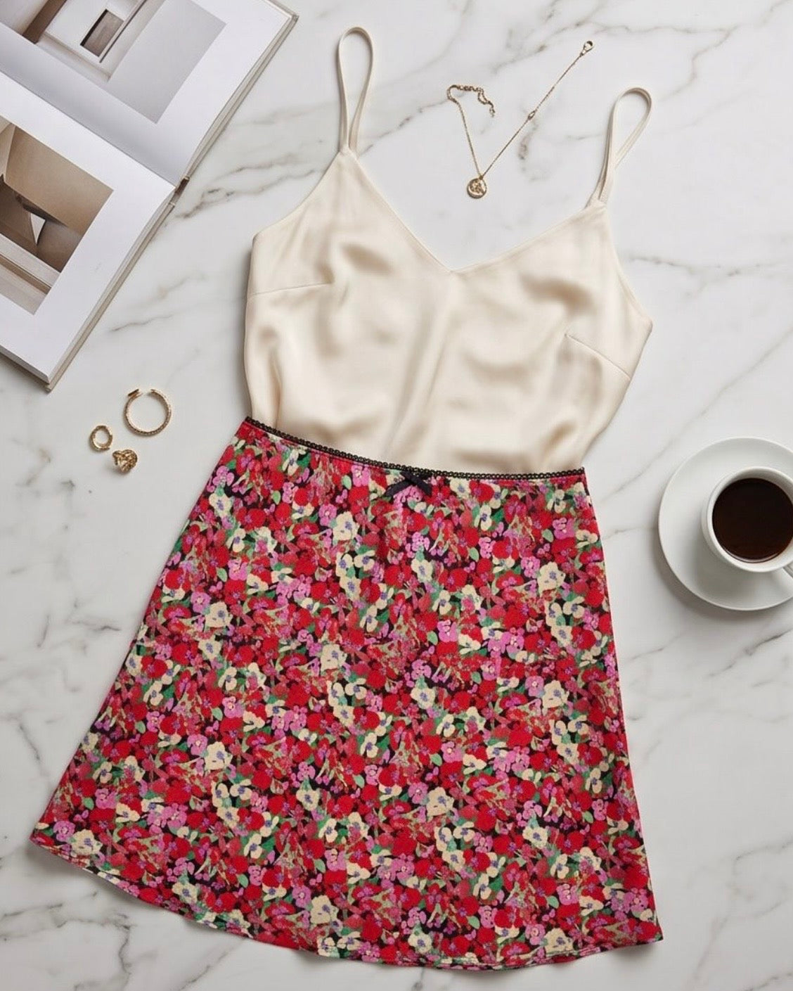Jupe Grace & Mila Pearl Rouge — Neuve — Taille S & XL