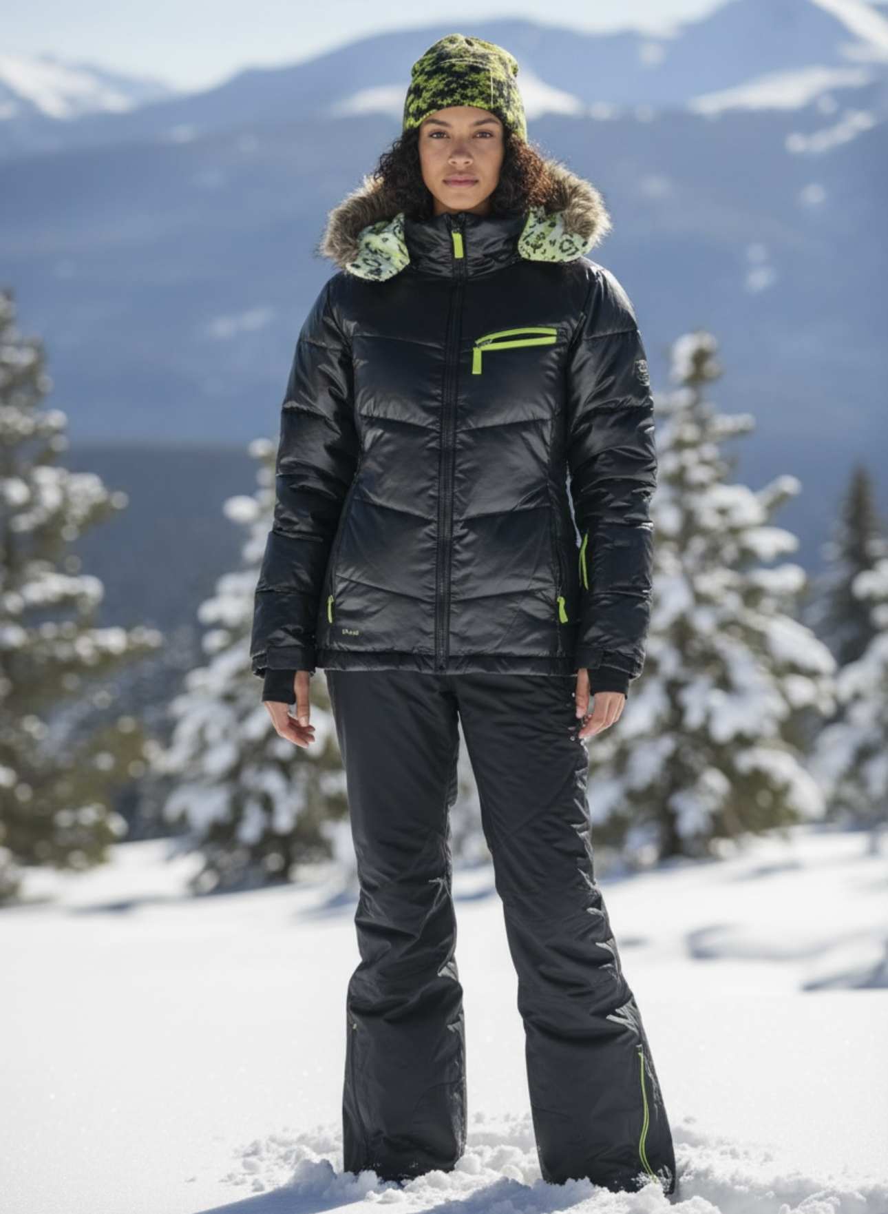 PULP ensemble veste pantalon bonnet de ski veste réversible - très bon état - S