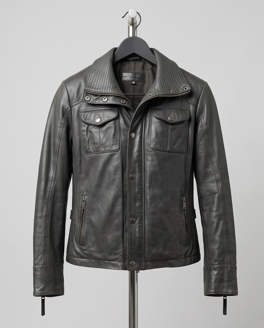 Veste cuir femme — bon état — taille M