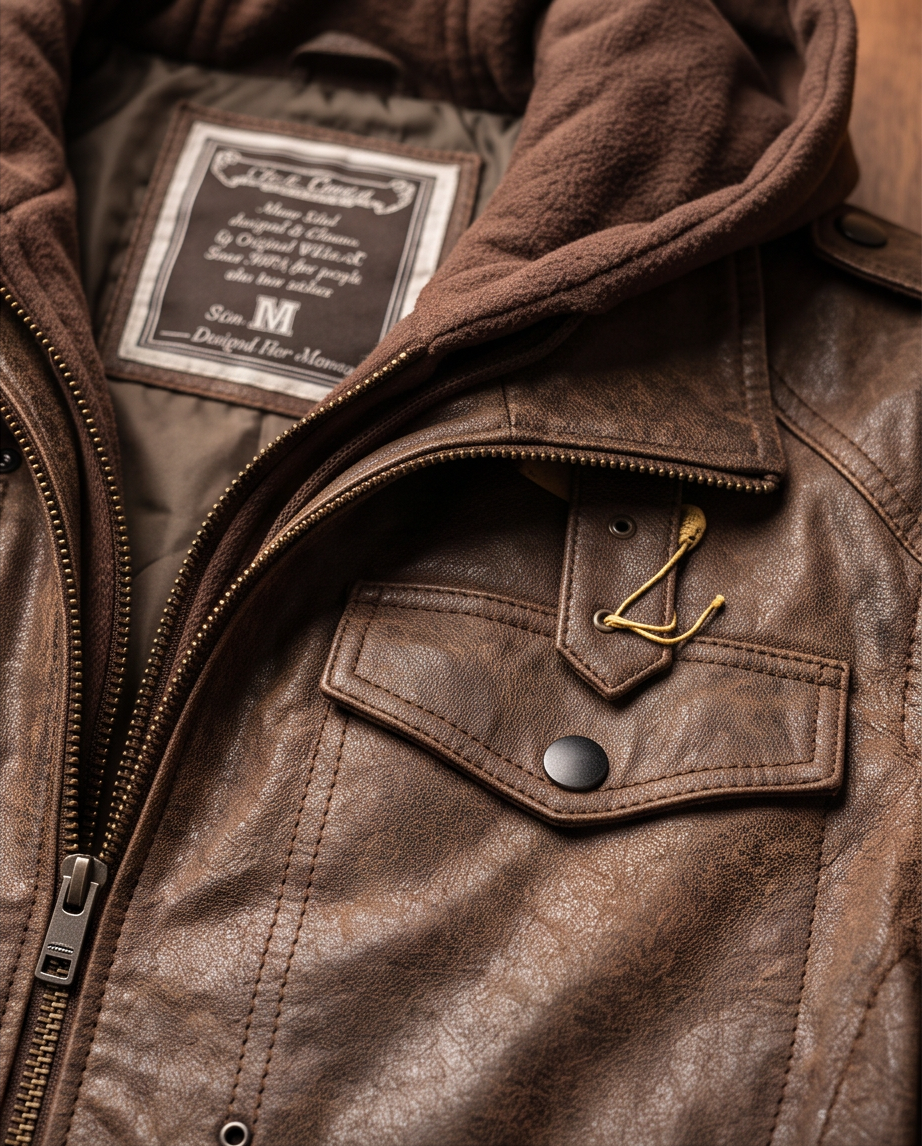 Veste homme cuir — neuve — taille M