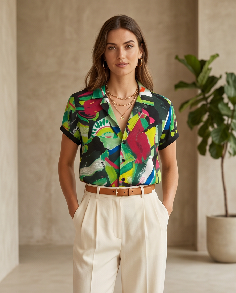 Maloka chemisier multicolore - neuf -  taille 2