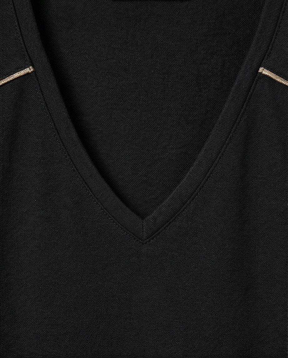 Blouse Olsen Noir, Manches Longues taille 36 neuve
