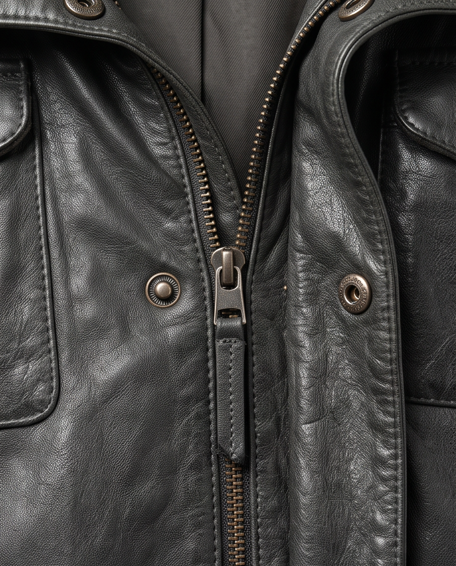 Veste cuir femme — bon état — taille M