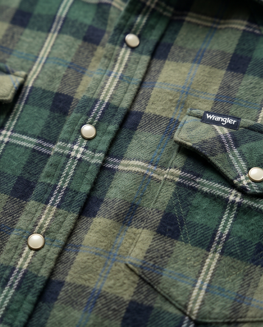 Chemise Wrangler Homme Style Western — Neuve — Taille XXL