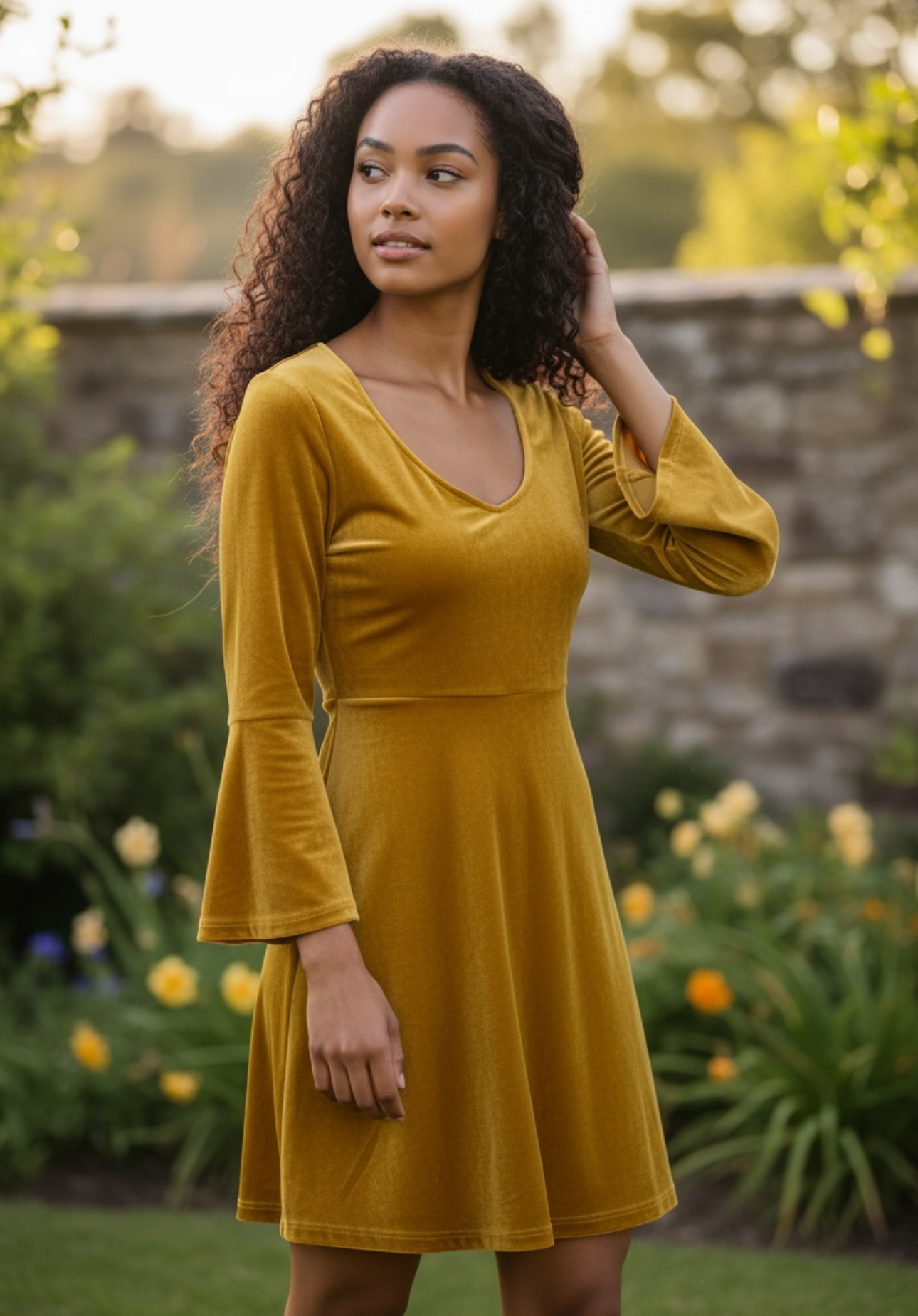 Robe jaune - très bon état - M
