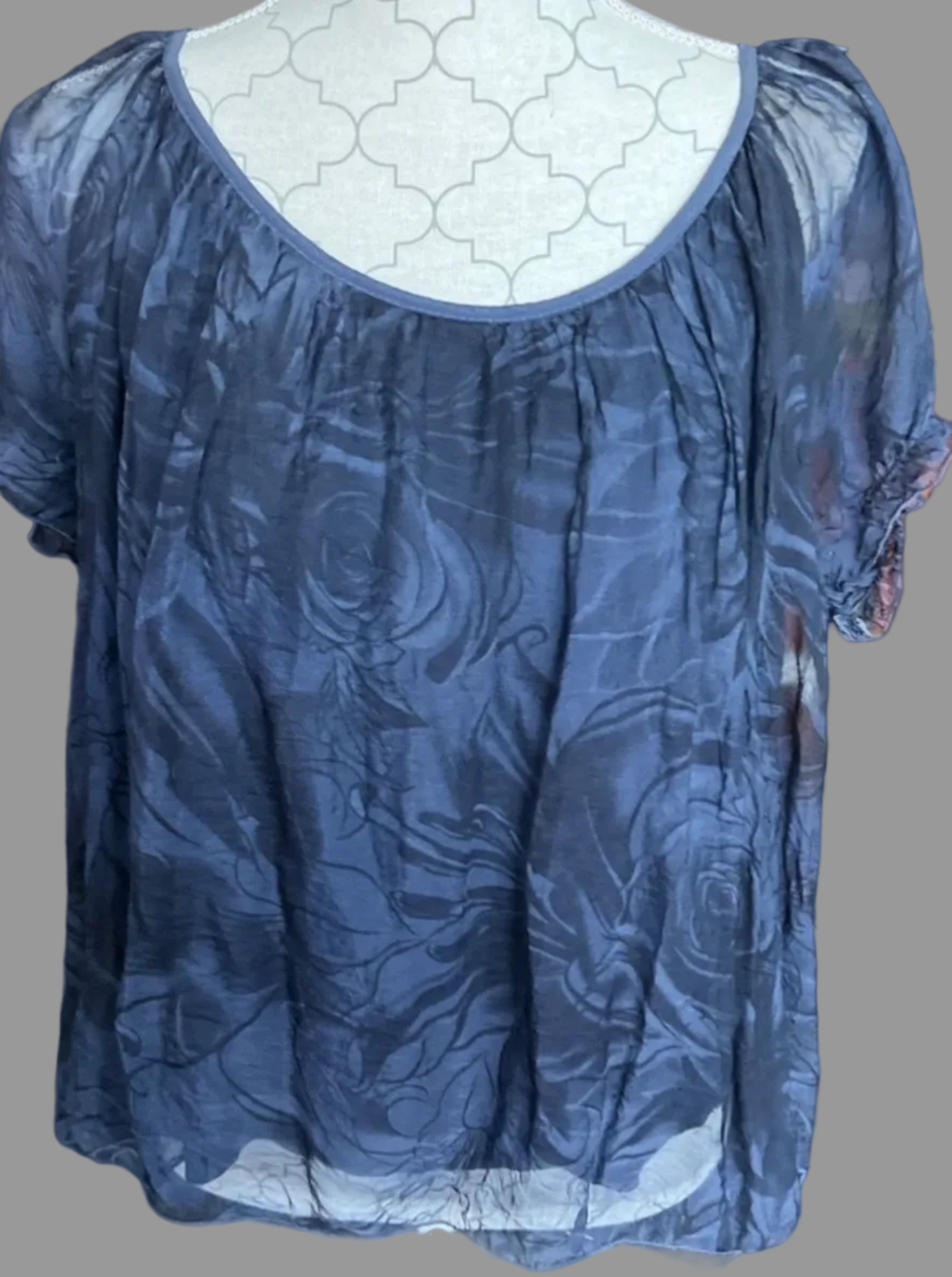 Blouse bleue nuit - bon état - M
