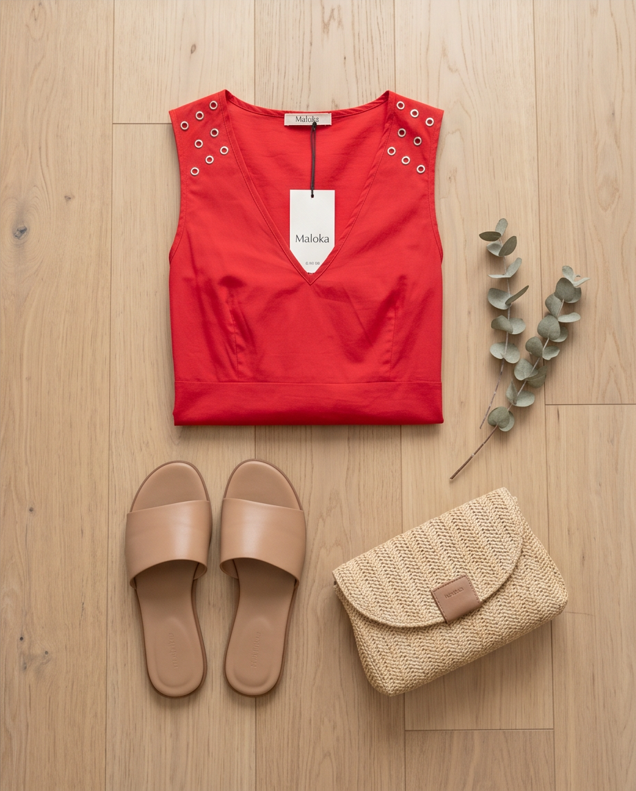 Maloka robe rouge - neuve - taille 0