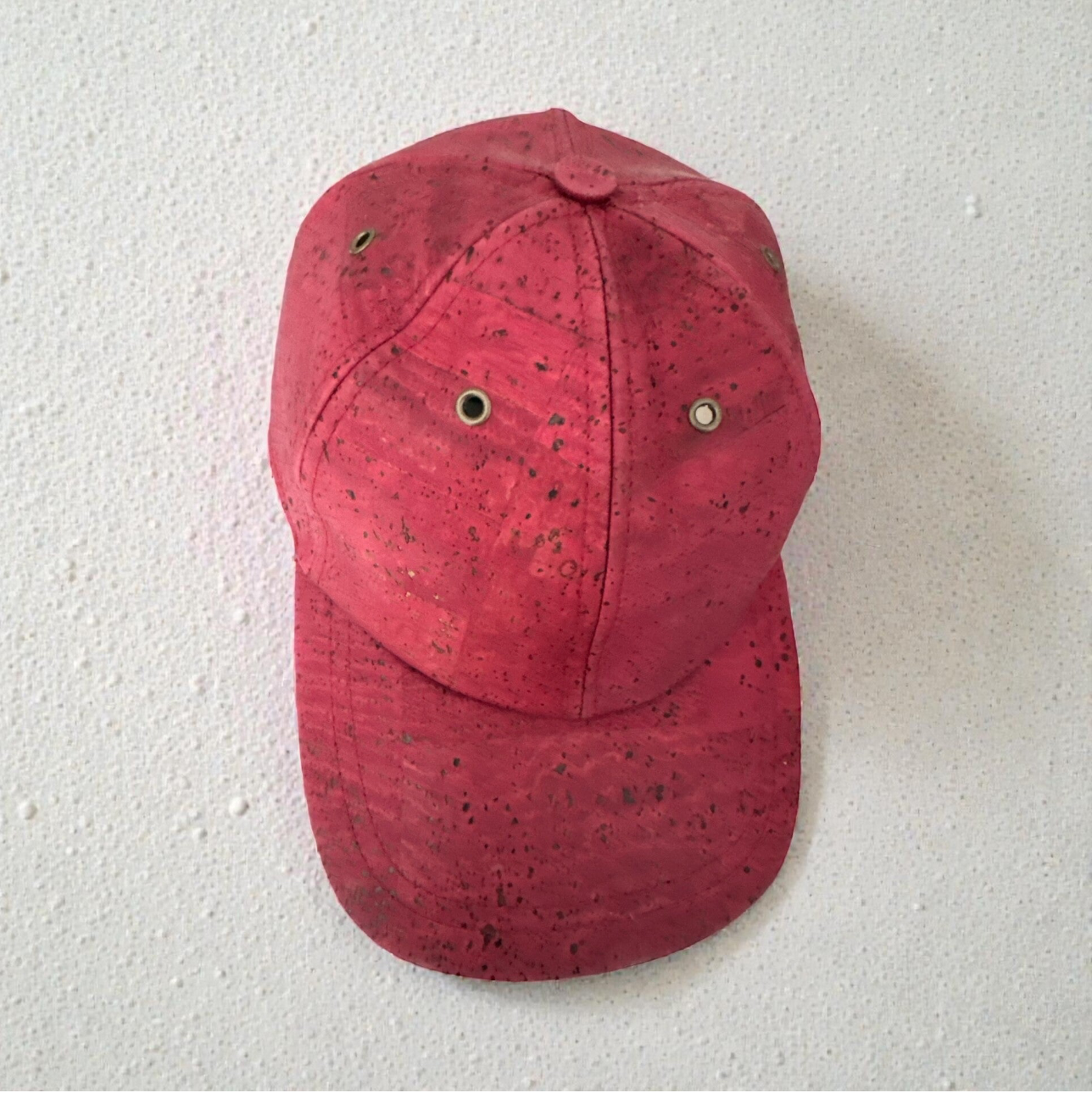 Casquette unique en liège rouge - Style décontracté - neuve