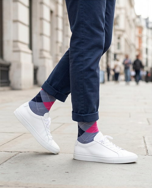 Chaussettes Burlington à losanges taille 39/41