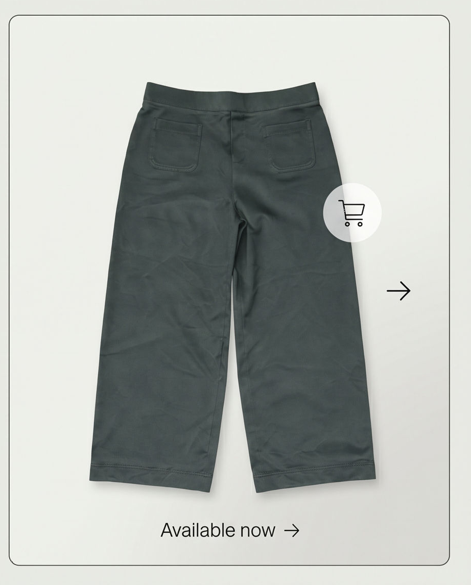 Pantalon Street One Vert Sapin 7/8 — Neuf — Taille 40