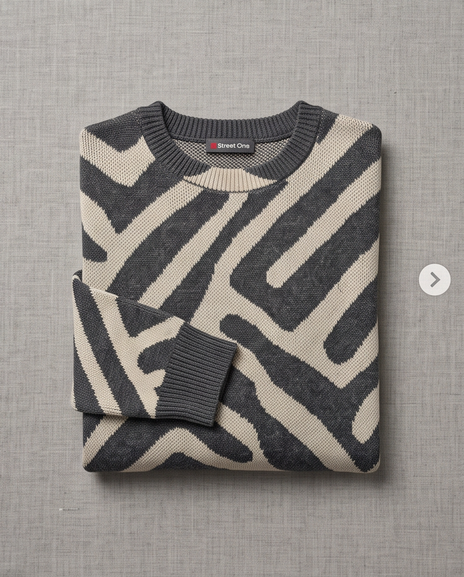 Pull motif zébré Street One - très bon état - taille M