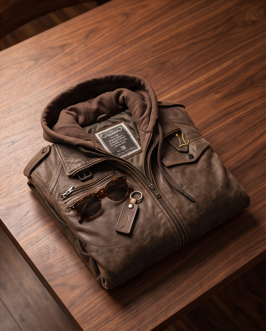Veste homme cuir — neuve — taille M