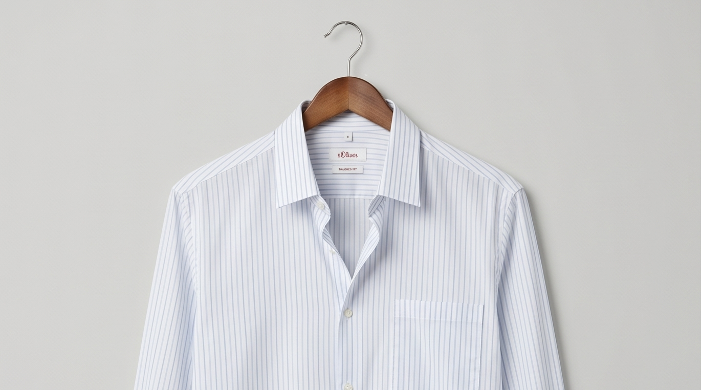 Chemise S.Oliver Homme Coton Coupe Ajustée — Neuve — Taille L
