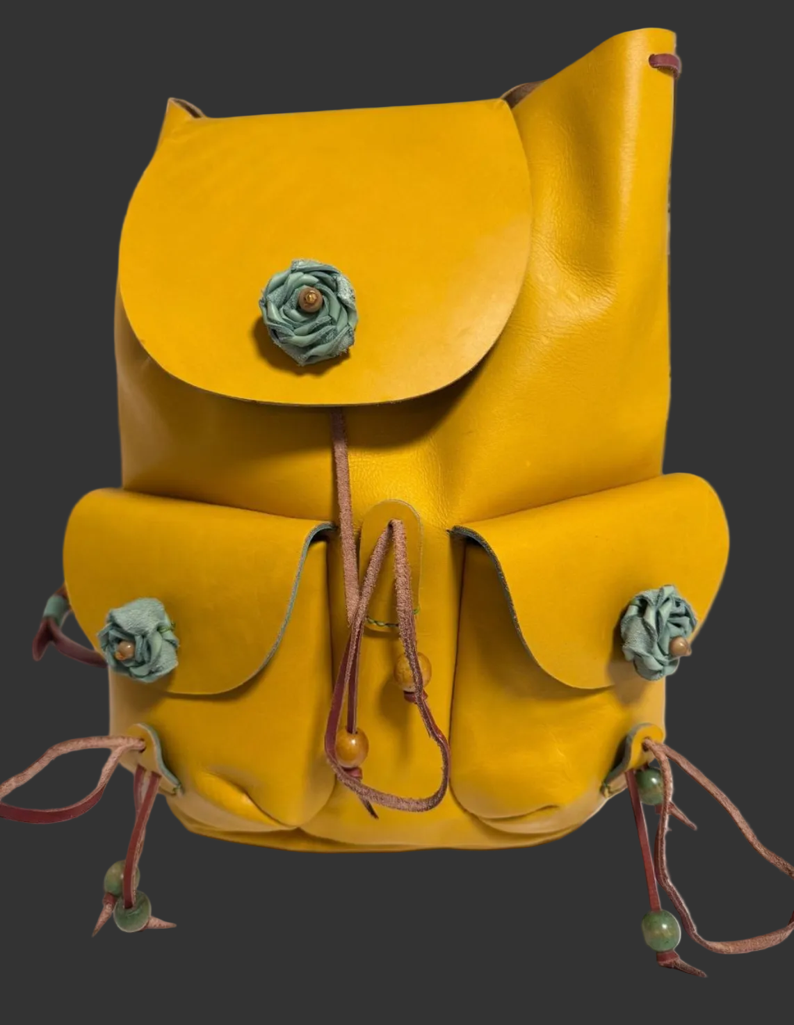 VENDU Sac à dos fait main cuir magnifique neuf (Vendu)