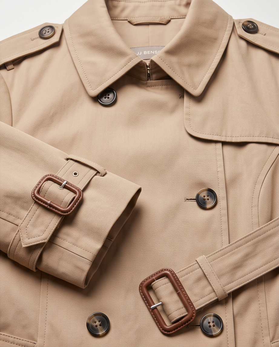Trench-coat JJ BENSON Beige Classique — Très Bon État — Taille 44