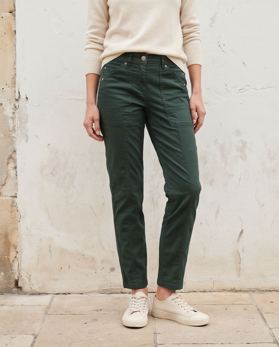 Street One Pantalon vert sapin - Neuf - taille 34  & 40