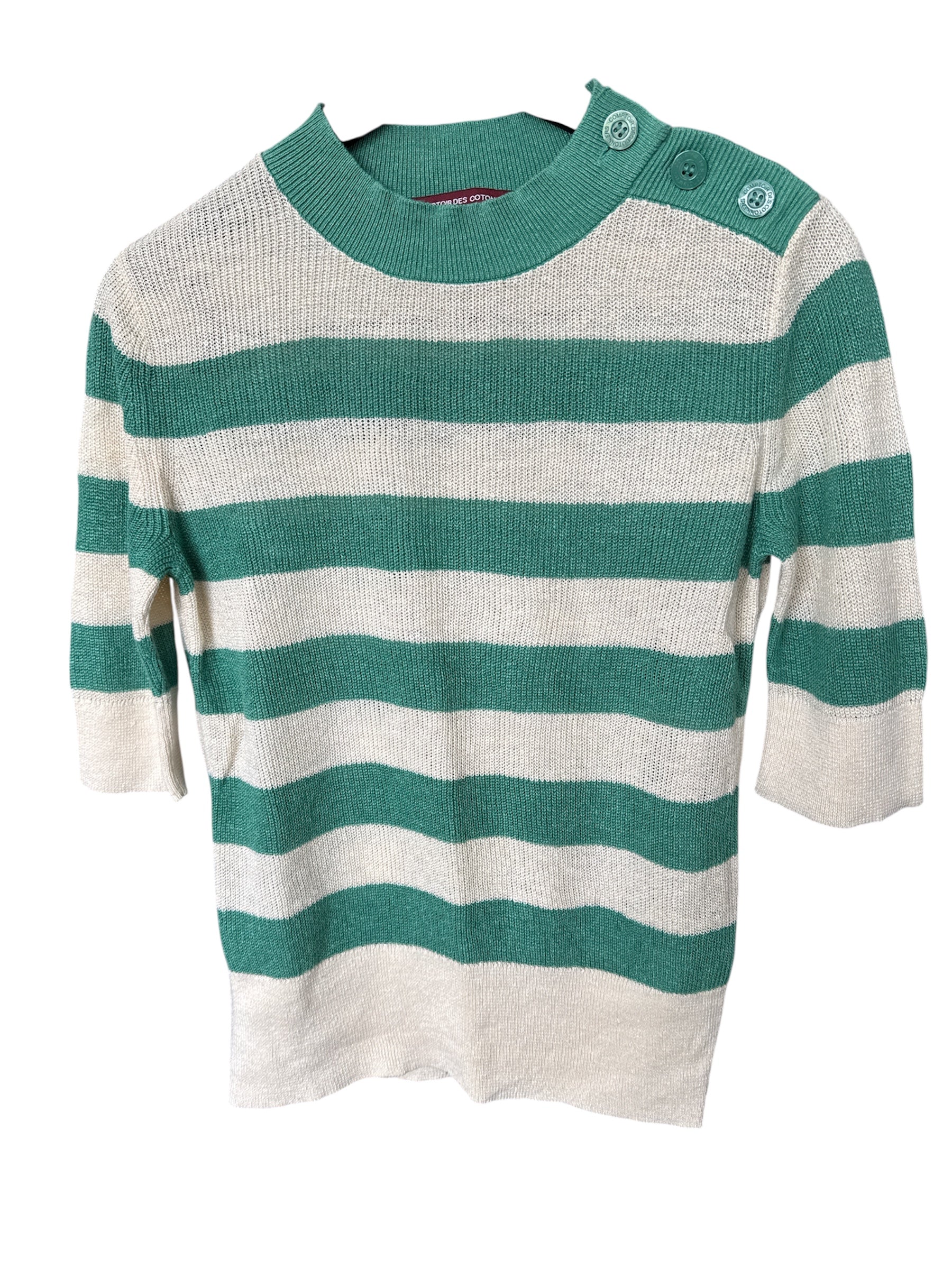 Comptoir des cotonniers pull en lin 100% taille S/M
