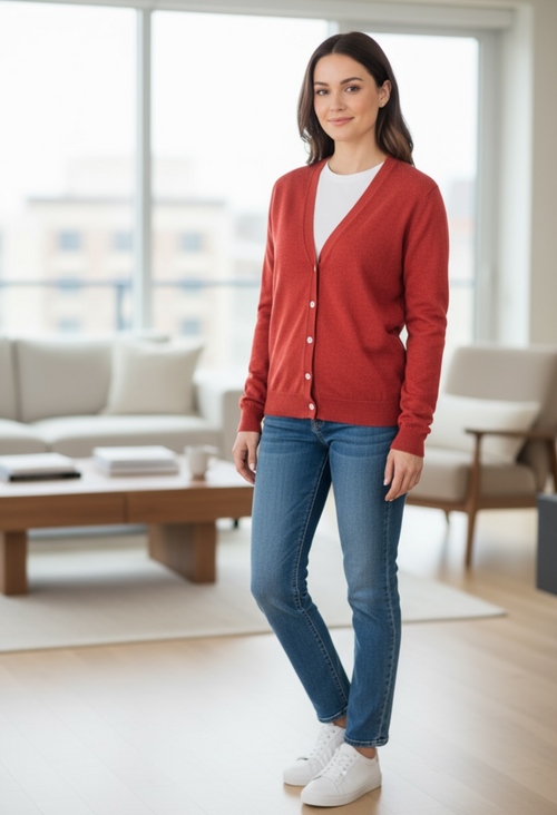 Cardigan FERRACHE Violet — Neuf — Tailles S et M