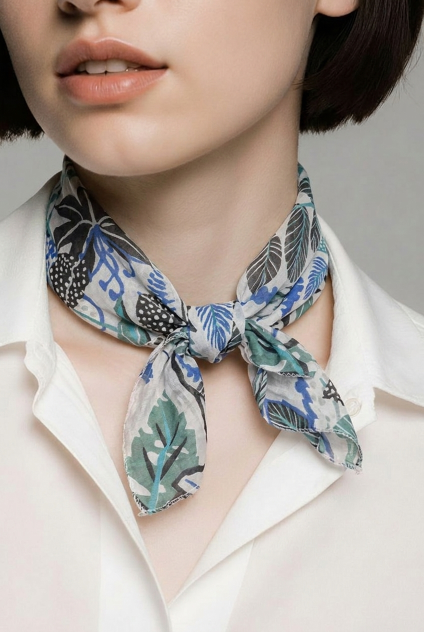 Foulard Léger Driver Jeans blanc — Neuf