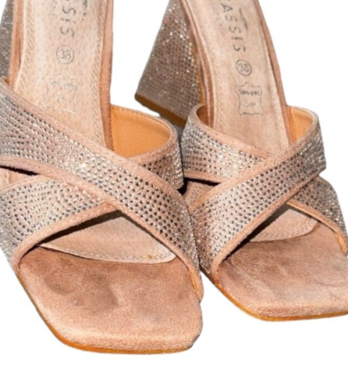 DANIKA - Mules à talons - beige taille 38 neuves