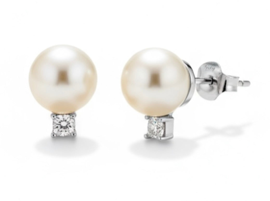 Boucles d’oreilles à perles synthétiques