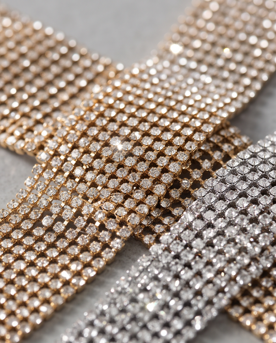 5 cravates ou écharpes brillantes — neuves