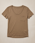 T-shirt beige vert — très bon état — taille S/M