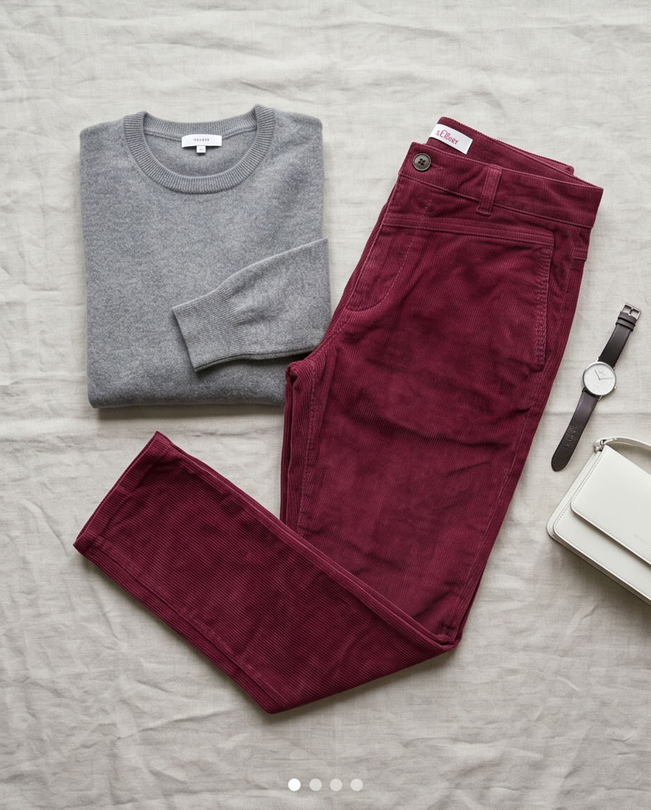 S.Oliver pantalon bordeaux - neuf - taille 32