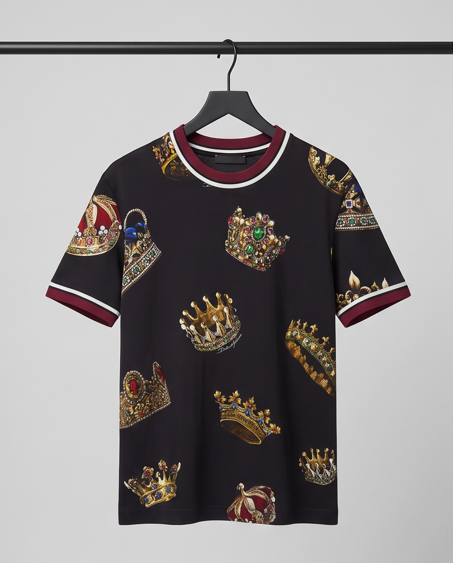 DOLCE & GABBANA – T-shirt Crown / Couronnes – Taille 46 – Très bon état