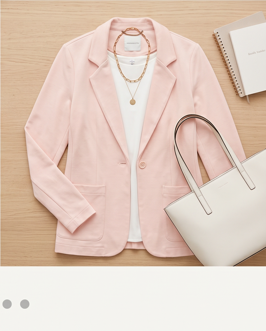 Blazer Tamaris Rose Poudré — Neuf — Tailles 38, 40 & 42