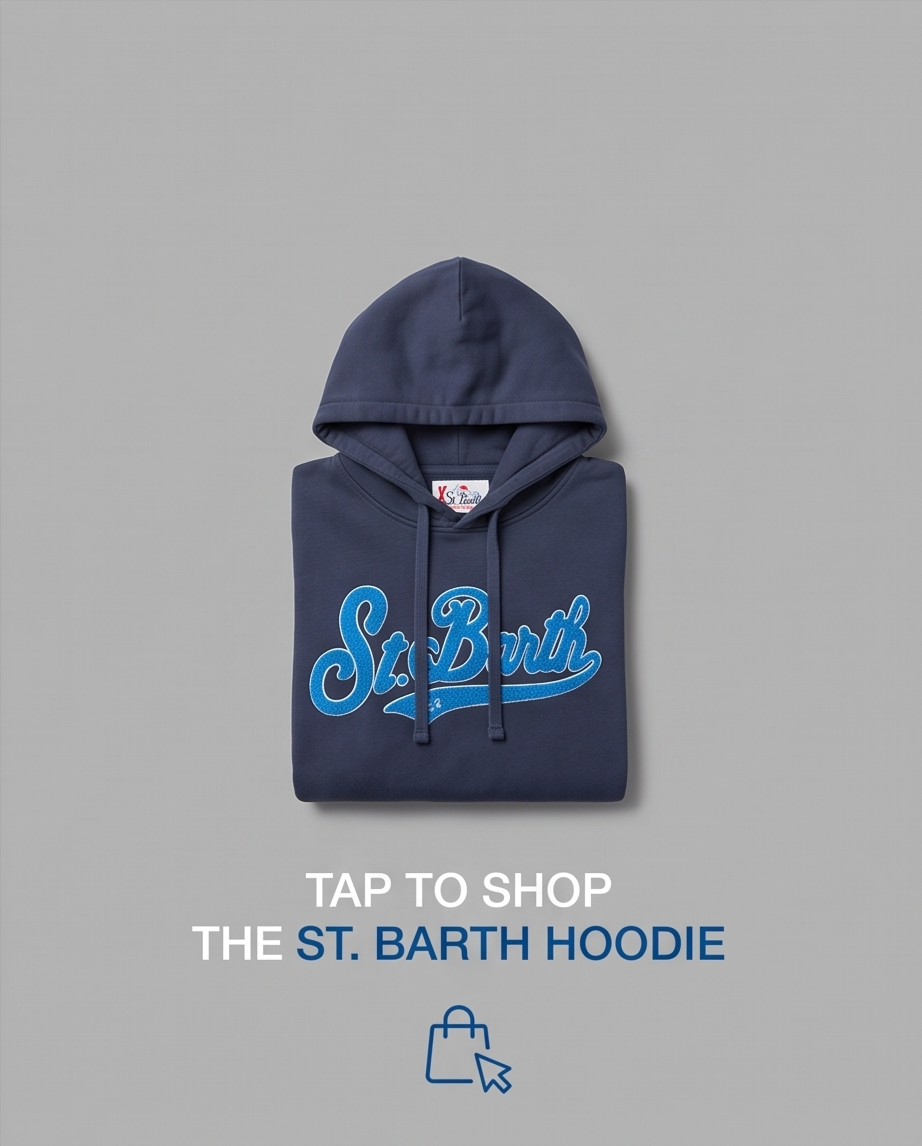 Sweat à capuche MC2 Saint Barth Homme – Taille M – Très bon état