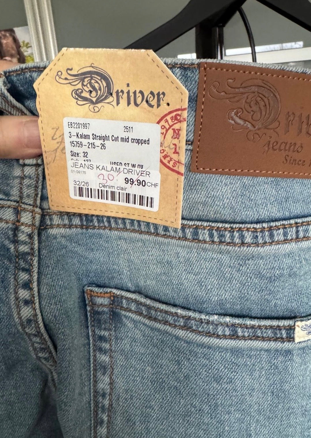 Driver jeans - neuf - 32/ 26