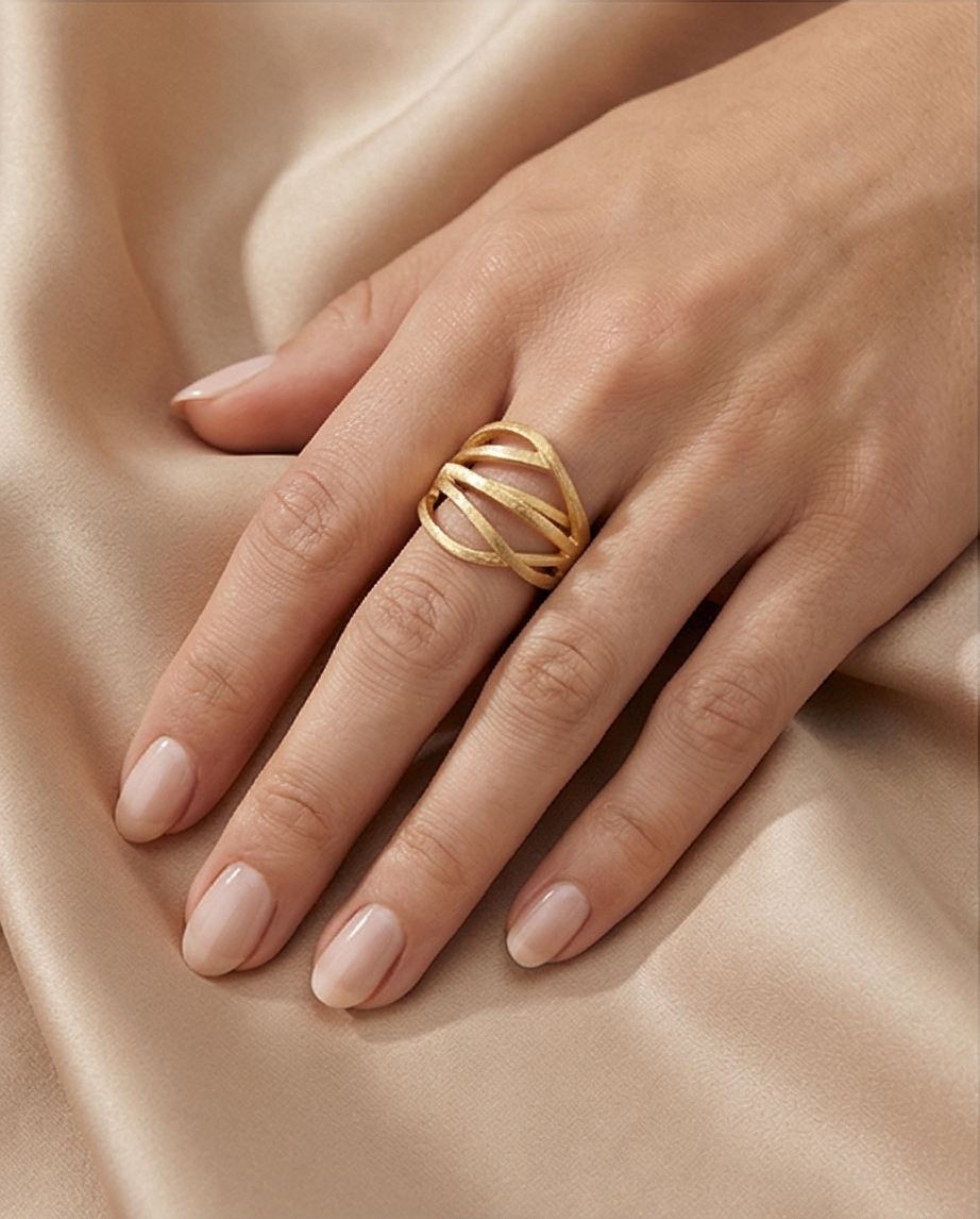 Heideman ARCUS - Bague - gold-coloured-neuve