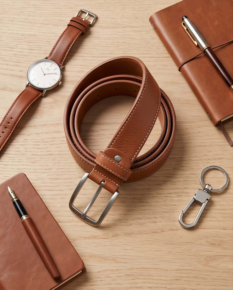 Ceinture cuir — neuve