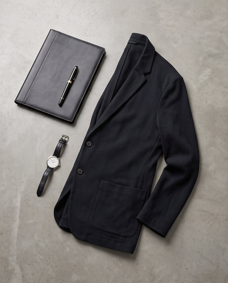 Blazer noir TRANSIT lin — S/M