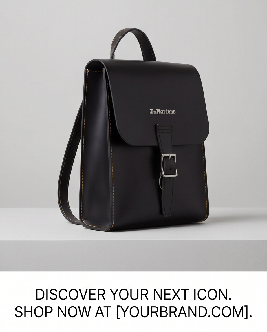 Sac à dos Dr. Martens — Cuir Noir — Très bon état