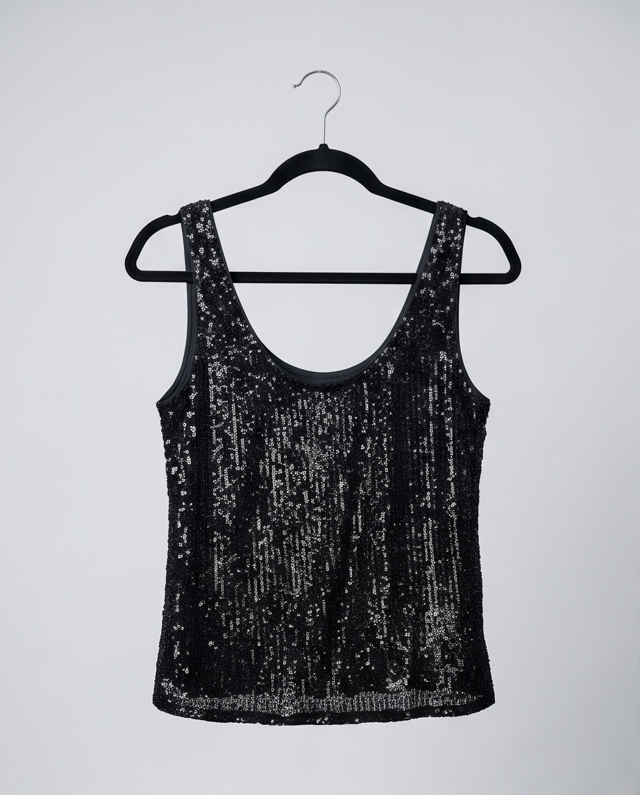 Grace & Mila Top à Paillettes Noir - neuf - M / XS