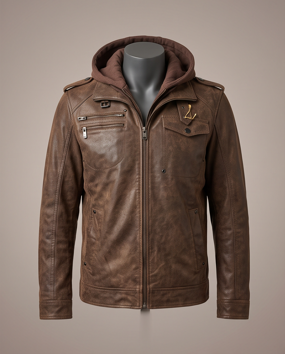 Veste homme cuir — neuve — taille M
