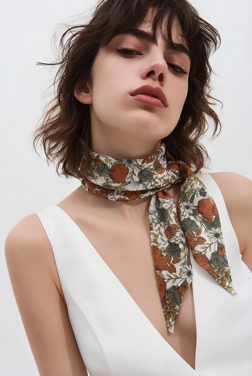 Foulard Fleuri LPB — Multicolore — Neuf